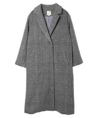 earth music&ecology チェスターコート（チェック） Glen Check