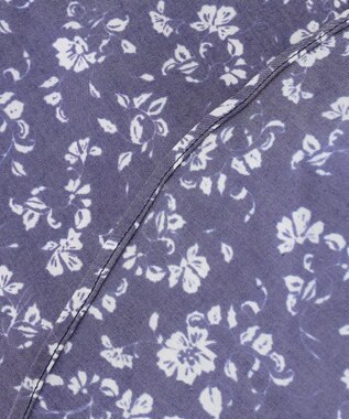 JOSEPH ABBOUD 【洗える】フラワーモチーフストレッチ シャツ ネイビー系5