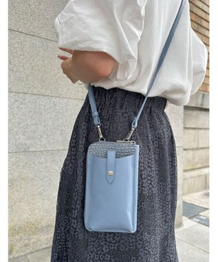 LA BAGAGERIE 【MONICA】バイカラー スマホショルダー