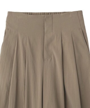 YECCA VECCA ドライタッチストレッチワイドパンツ Dark Beige