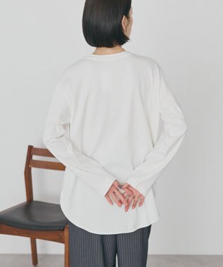 AMERICAN HOLIC ラウンドクルーネックプルオーバー Off White