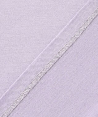 J.PRESS LADIES ウォッシャブルウール フリルネック カットソー ふじ色系