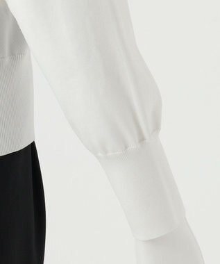 23区 【R(アール)】ブライトニット ネックビジューカーディガン ブラック系