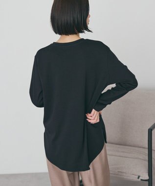 AMERICAN HOLIC ラウンドクルーネックプルオーバー Black