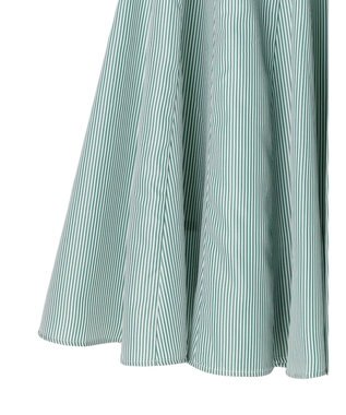 Green Parks ・ＳＵＧＡＲ　ＳＰＯＯＮ　ストライプフレアスカート Green