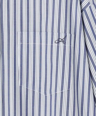 ANY L ＡＮＹオーバーサイズシャツ ブルーストライプ
