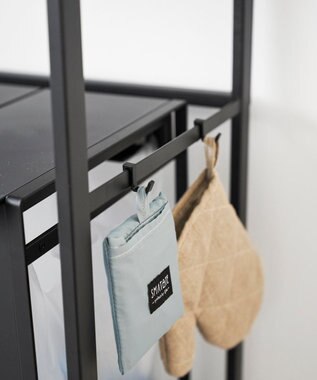 tower 分別ゴミ箱上ラック タワー ブラック ブラック