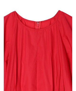 Green Parks ボリューム袖ロングワンピース Red