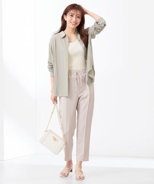 ANY SIS 【美人百花6月号掲載】やみつキレイ パンツ アイボリーベージュ