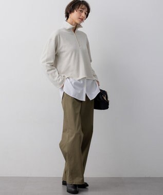 23区 【先行予約/Oggi9月号掲載/洗える】ストレッチギャバ チノ パンツ カーキ系