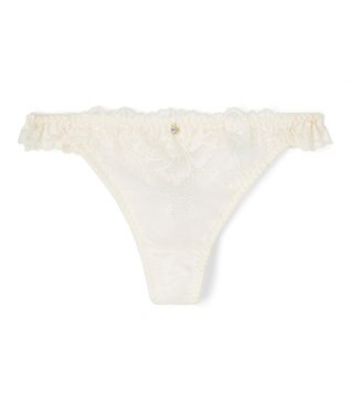 San-ai Resort（三愛水着楽園） 【northerly bra フィットシリーズ 谷間メイク】 カシュクールレースモールド Tバックショーツ M 【northerly】 アイボリー