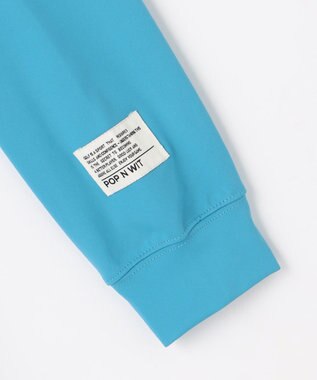 PW CIRCULUS 【吸水速乾 / UV遮蔽率99.5% UVカット / ストレッチ】【MEN】ロングスリーブ ポケットモックT ゴルフ スカイブルー系