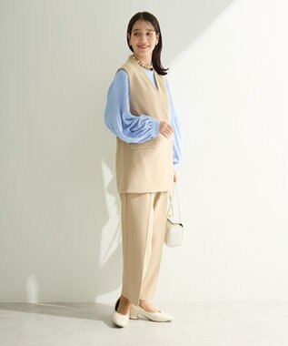 Green Parks Ｏ．きれいシルエットテーパードパンツ Light Beige