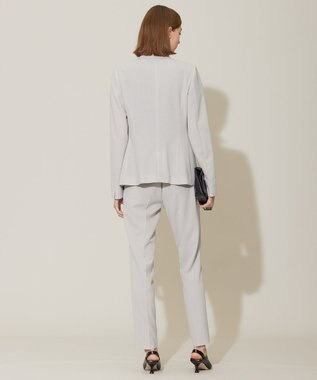 ICB 【接触冷感・防シワ・速乾・洗える】レーヨンライクトロ テーラードジャケット ライトグレー系