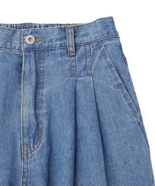 earth music&ecology イージータックワイドデニム Light Indigo