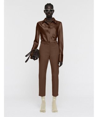 ギャバジンストレッチ　スリムストレートトラウザーズ