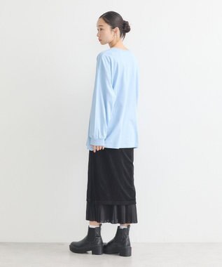 earth music&ecology いいこと奏でるグラフィックＴシャツ Blue