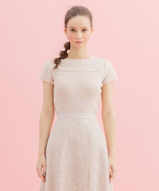 TOCCA 【洗える！】KNIT FLEURS プルオーバー ピンク系