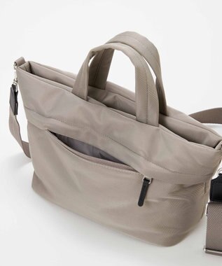 TOPKAPI 【Breath TOPKAPI】【撥水】マット ナイロン ショルダー付き ミニ トートバッグ グレー