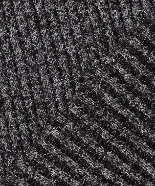 自由区 【PREMIUM KNIT COLLECTION】フリンジリブ ニット グレーミックス