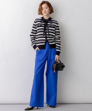 23区 L 【先行予約】スラブツイルストレッチ ベイカーパンツ ブルー