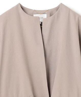 BEIGE， MARIE / ノーカラージャケット Taupe