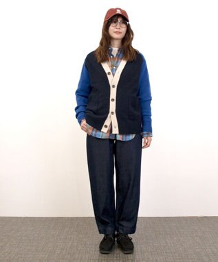 J.PRESS YORK STREET 【UNISEX】ウールカシミヤ カーディガン ネイビー系8