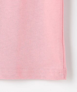 ANY KIDS 【綿100%】ひんやり フレンチスリーブ サガラ刺繡Tシャツ ピンク×ウサギ