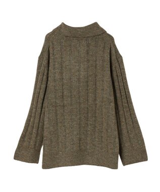 Green Parks ・Ｐｅｔｉｔ　Ｆｌｅｕｒ　ハーフＺＩＰニット Brown