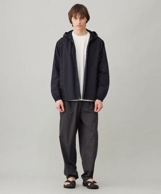 UNFILO MENS 耐久撥水 ライトフードブルゾン ネイビー