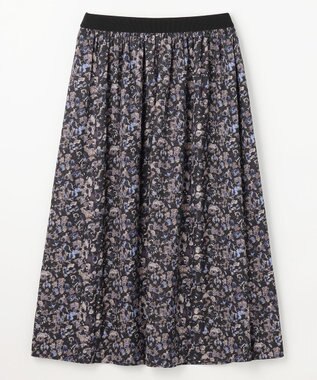 ANY 【ウエストゴム】モザイクプリントスカート スレートベース