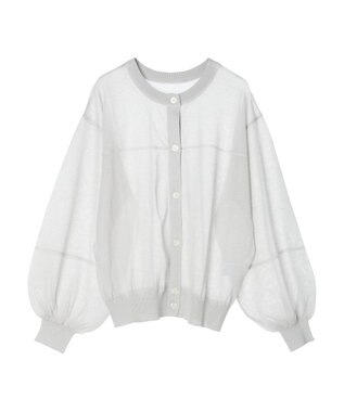 AMERICAN HOLIC 接触冷感２ＷＡＹシアーニットカーディガン Light Gray