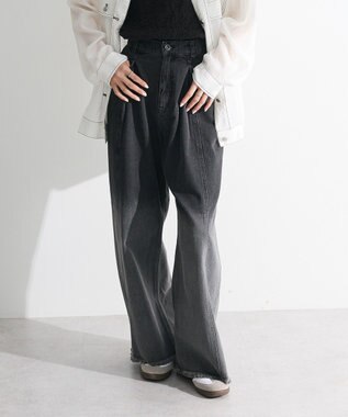 Green Parks ・ＳＵＧＡＲ　ＳＰＯＯＮ　グラデーションワイドデニ Black