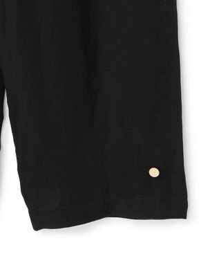 BEIGE， BERNARD / リネン混 ヘムタグ 2WAYパンツ Black