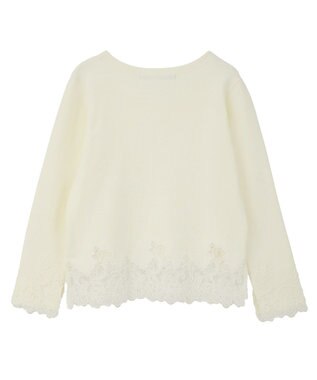 YECCA VECCA レースヘムニット Off White
