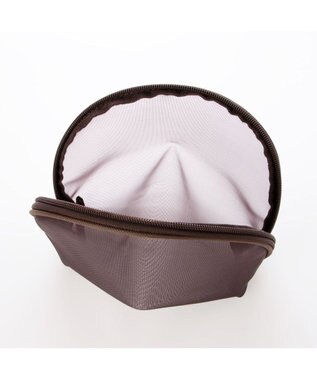 UNBILLION カシュカシュ cachecache / ミニショルダー付きソフトレザー調ミニトートバッグ チョコ