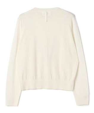 BEIGE， JULIE / コットンシルク 異素材プルオーバーニット Ecru