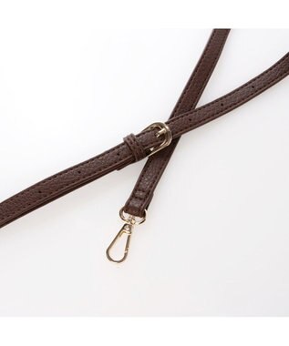 UNBILLION カシュカシュ cachecache / ミニショルダー付きソフトレザー調ミニトートバッグ チョコ