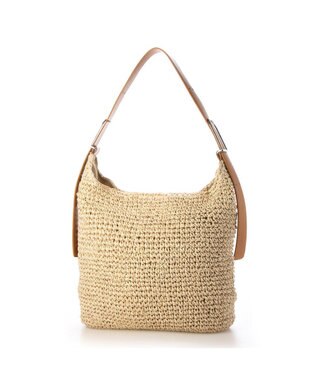 UNBILLION カシュカシュ cachecache / フリーハンドルクロッシェトートバッグ キャメル