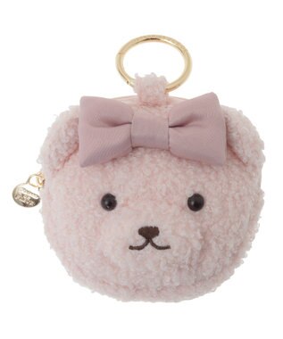 Maison de FLEUR リボンベアチャームポーチ Pink