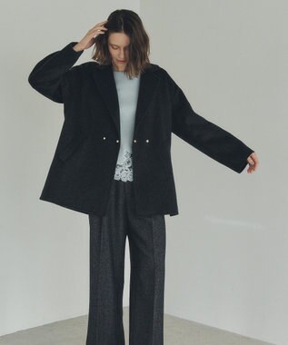 YECCA VECCA レースヘムニット Mint