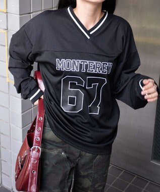 WEGO ナンバリングキリカエプルオーバー ブラック