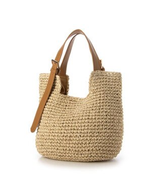 UNBILLION cachecache ベルトハンドルベーシック手編みトートバッグ