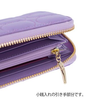 tsumori chisato CARRY ラインネコ ラウンドファスナー長財布 ラベンダー