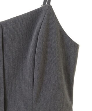 earth music&ecology ペプラムジレジャンドレ Gray