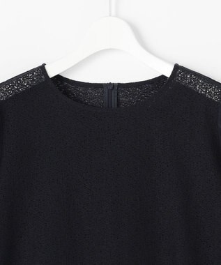 自由区 S テクスチャージャージーレーシー カットソー ネイビー