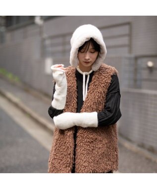 林八百吉商店 un chapeau  アンゴラアームカバー