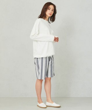 JOSEPH ABBOUD MOUNTAIN 【SPACE／UNISEX】コンパクトコットン裏毛 スウェット ホワイト系