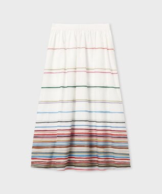 Paul Smith Cairo Stripe Chalk プリント スカート