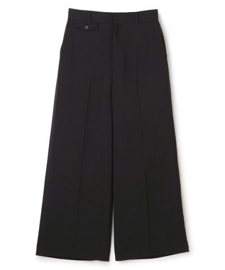 UNFILO L TENNEN TOUCH ワイドストレートパンツ ブラック